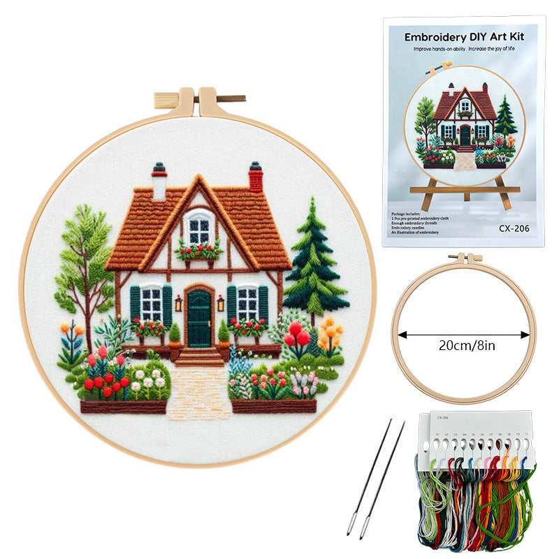 Garden Cottage Embroidery Kit