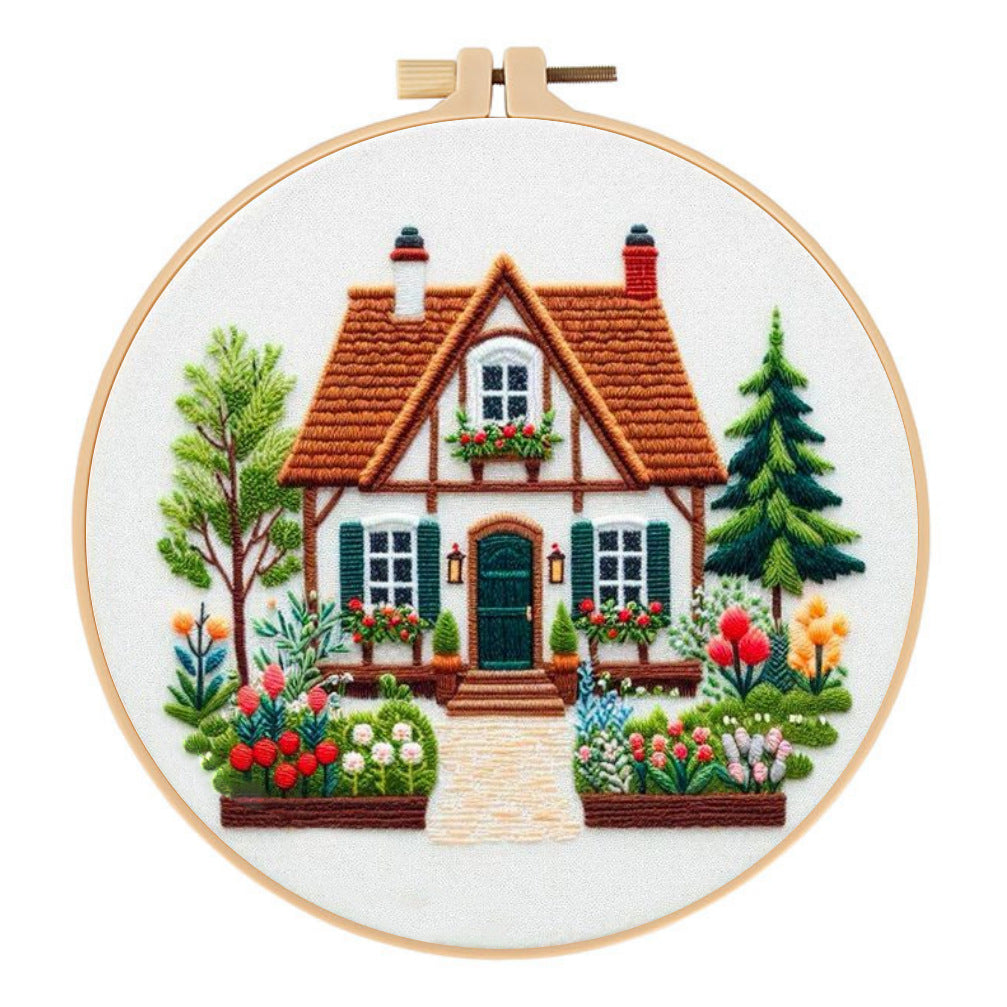 Garden Cottage Embroidery Kit
