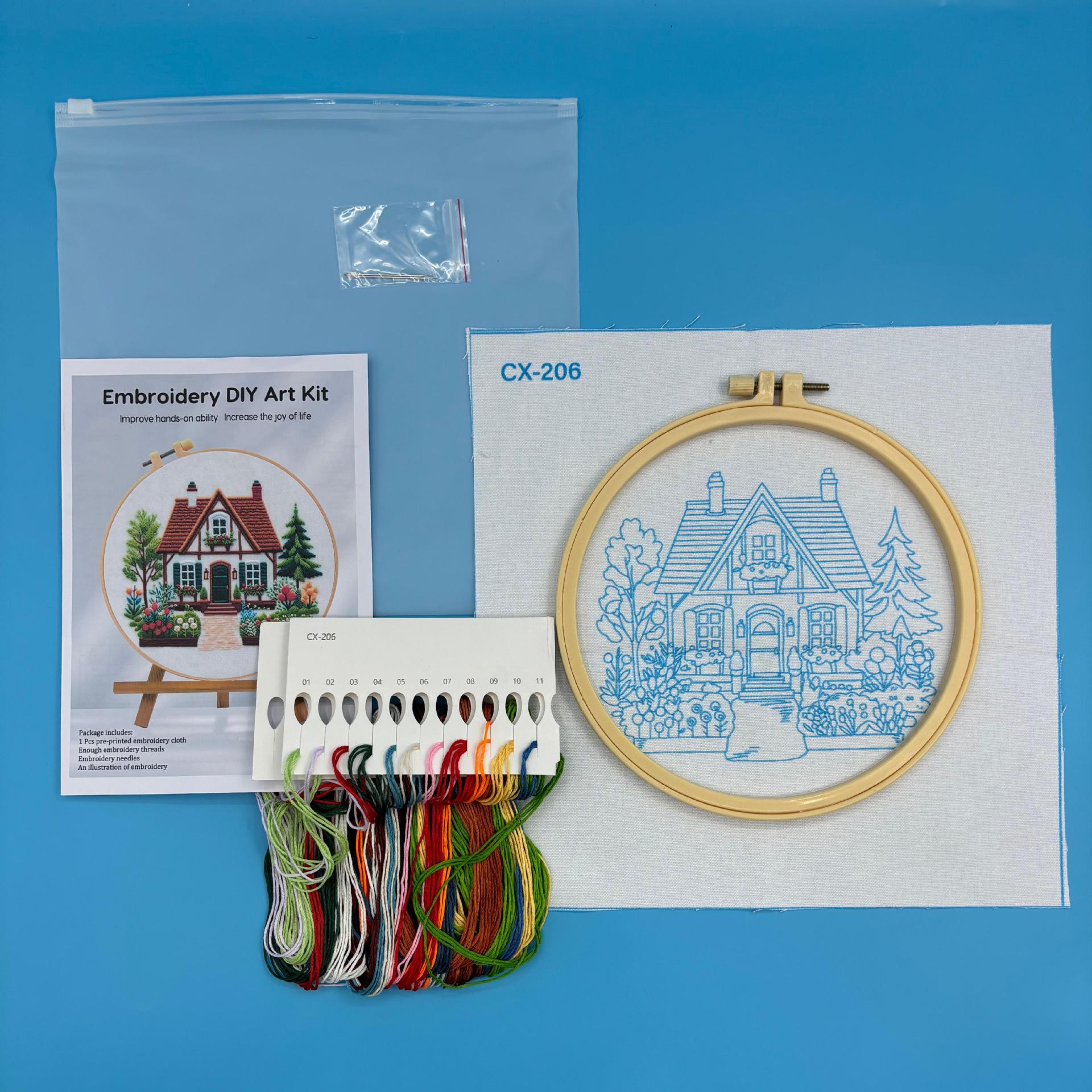Garden Cottage Embroidery Kit