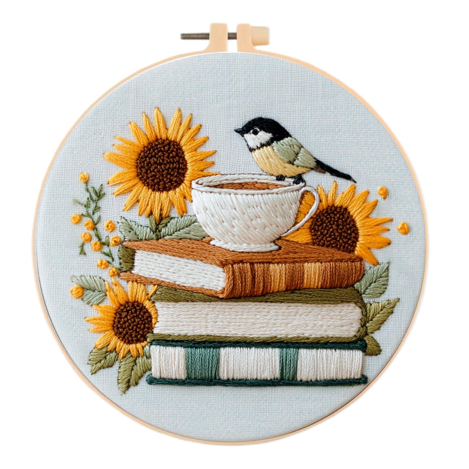 Bird Sunflower Embroidery Kit