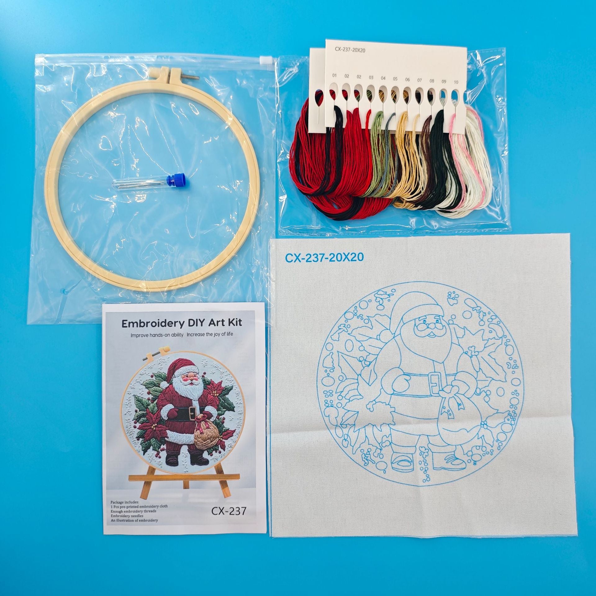 Santa Claus Embroidery Kit